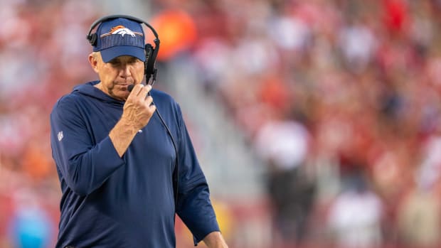 Denver Broncos head coach Sean Payton during the third quarter against the San Francisco 49ers at Levi's Stadium.